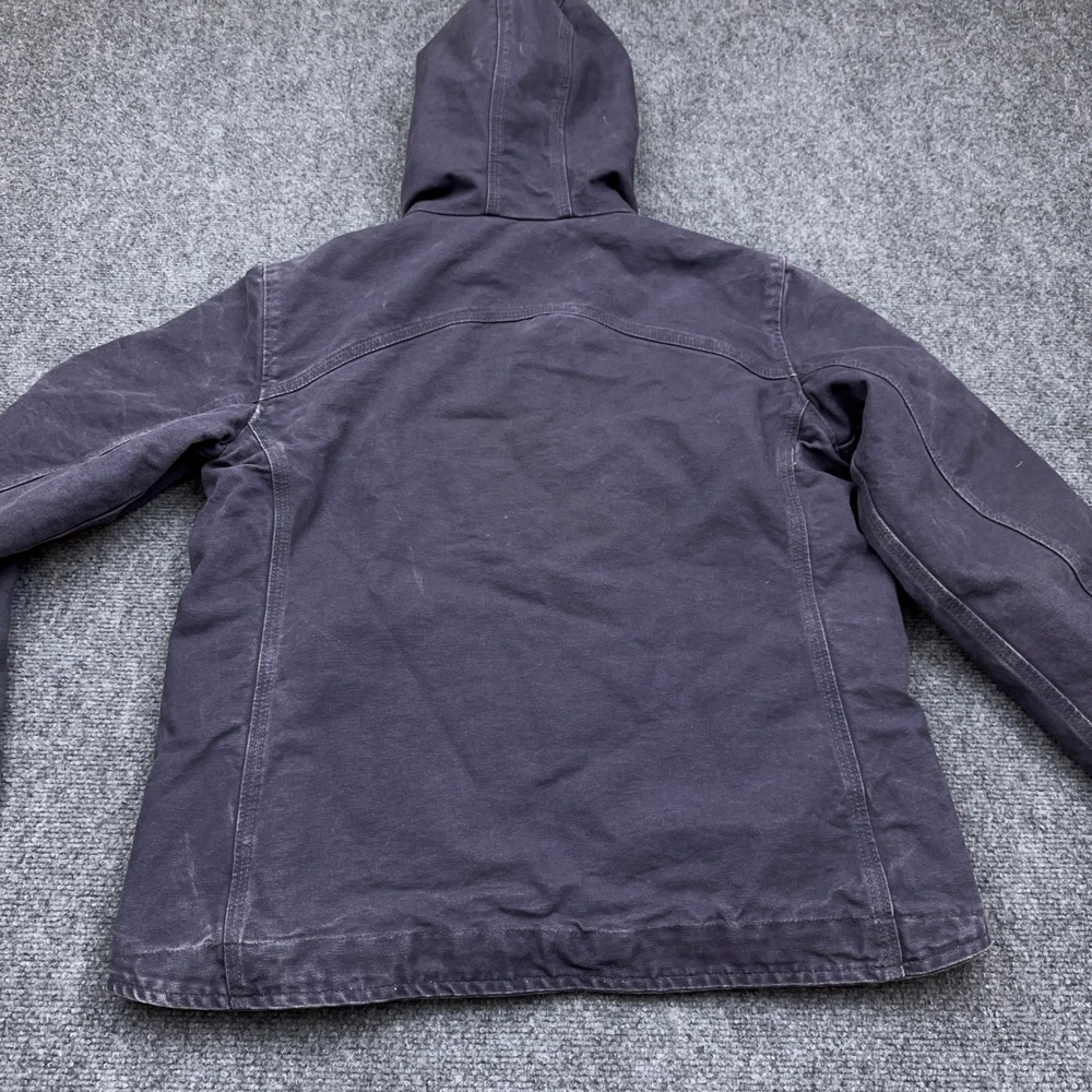 Carhartt Sandstone Berkley Jacket Women Small Sherpa Lined Hooded Faded 100657 - Picture 7 of 8